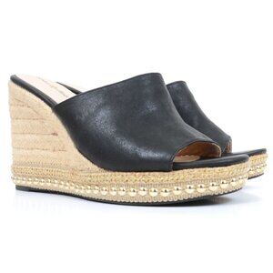 SEVEN DIALS Women's 10 Shania Espadrille Jute Wedge Sandal Stud Detail
